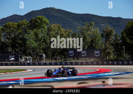 Barcelona, Spanien. Juni 2024. #2 Logan Sargeant (USA, Williams Racing), Formel 1 Grand Prix von Spanien auf dem Circuit de Barcelona-Catalunya am 21. Juni 2024 in Barcelona, Spanien. (Foto von HOCH ZWEI) Credit: dpa/Alamy Live News Stockfoto