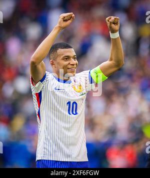 Düsseldorf, Deutschland. Juli 2024. Abschlussjubel: Kylian Mbappe (FRA) France - Belgium France - Belgien 01.07.2024 Credit: Moritz Muller/Alamy Live News Stockfoto