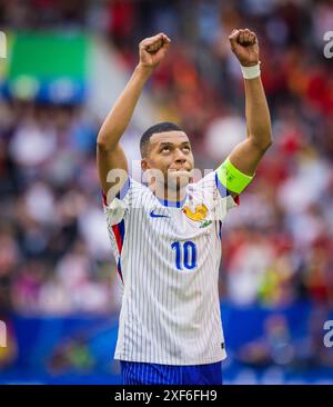 Düsseldorf, Deutschland. Juli 2024. Abschlussjubel: Kylian Mbappe (FRA) France - Belgium France - Belgien 01.07.2024 Credit: Moritz Muller/Alamy Live News Stockfoto