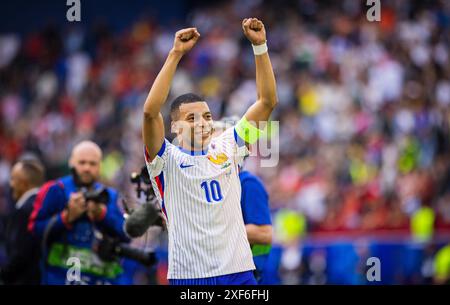 Düsseldorf, Deutschland. Juli 2024. Abschlussjubel: Kylian Mbappe (FRA) France - Belgium France - Belgien 01.07.2024 Credit: Moritz Muller/Alamy Live News Stockfoto