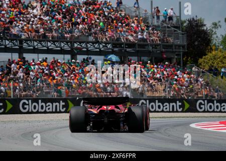 Barcelona, Spanien. Juni 2024. 23.06.2024, Circuit de Catalunya, Barcelona, Formel 1 Aramco Grand Prix von Spanien 2024, im Bild Charles Leclerc (MCO), Scuderia Ferrari HP/dpa/Alamy Live News Stockfoto