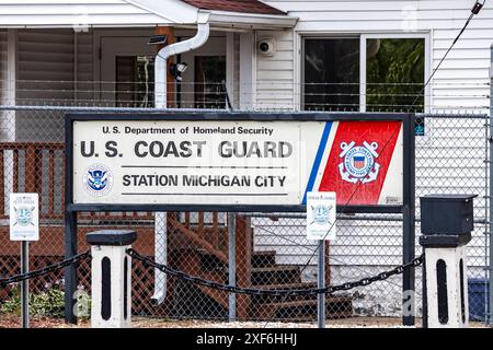 US Coast Guard Station in Michigan City, USA Stockfoto