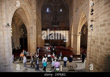 Kirche von San Salvador, Getaria, Guipuzcoa, Baskisches Land, Spanien Stockfoto