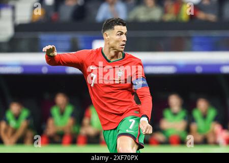 Cristiano Ronaldo (Portugal, #07) GER, Portugal (POR) vs. Slowenien (SVO), Fussball Europameisterschaft, UEFA EURO 2024, Achtelfinale, 01.07.2024 Foto: Eibner-Pressefoto/Roger Buerke Stockfoto