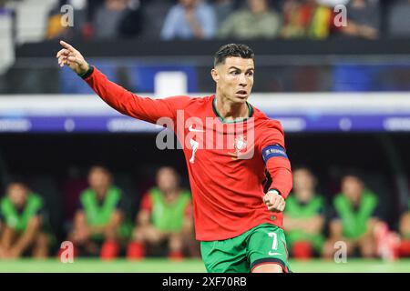 Cristiano Ronaldo (Portugal, #07) GER, Portugal (POR) vs. Slowenien (SVO), Fussball Europameisterschaft, UEFA EURO 2024, Achtelfinale, 01.07.2024 Foto: Eibner-Pressefoto/Roger Buerke Stockfoto