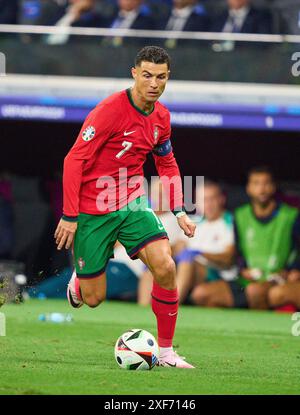 Frankfurt, Deutschland. Juli 2024. Cristiano RONALDO, Por 7 im Best of 16-Spiel PORTUGAL - SLOWENIEN der UEFA-Europameisterschaft 2024 am 01. Juli 2024 in Frankfurt. Fotograf: ddp Images/STAR-Images Credit: ddp Media GmbH/Alamy Live News Stockfoto