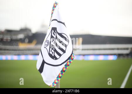 Santos, Brasilien. Juli 2024. SP - SANTOS - 07/01/2024 - BRASILEIRO B 2024, SANTOS x CHAPECOENSE - Allgemeine Ansicht des Stadions Vila Belmiro für das Spiel zwischen Santos und Chapecoense für die brasilianische B 2024 Meisterschaft. Foto: Reinaldo Campos/AGIF Credit: AGIF/Alamy Live News Stockfoto