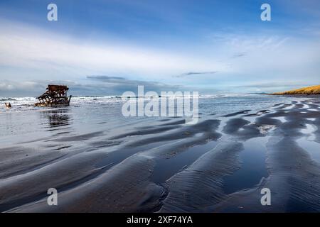 Schiffswrack der Peter Iredale im Fort Stevens State Park, Oregon, USA. Stockfoto