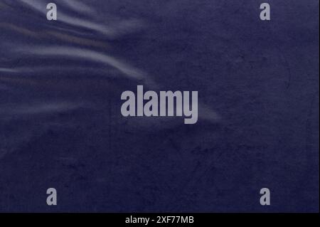 Blauer Hintergrund mit glattem Wellenmuster, Nahansicht Stockfoto