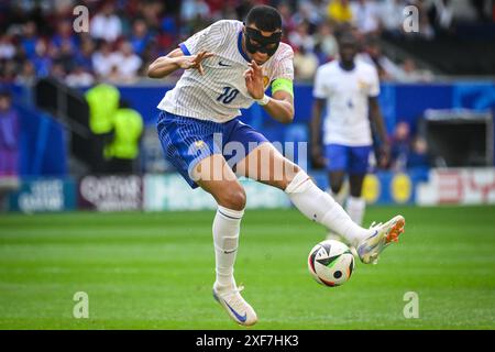 Düsseldorf, Deutschland. Juli 2024. KYLIAN MBAPPE aus Frankreich während des Spiels der UEFA Euro 2024 zwischen Frankreich und Belgien in der Merkur Spiel-Arena. (Kreditbild: © Matthieu Mirville/ZUMA Press Wire) NUR REDAKTIONELLE VERWENDUNG! Nicht für kommerzielle ZWECKE! Quelle: ZUMA Press, Inc./Alamy Live News Stockfoto