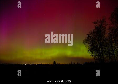 Northern Lights, Marion County, Oregon Stockfoto