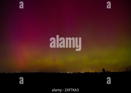 Northern Lights, Marion County, Oregon Stockfoto