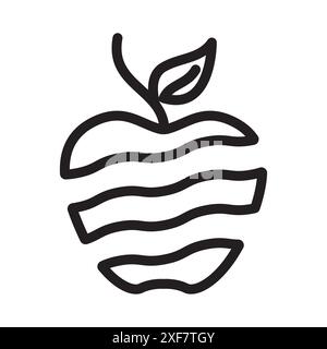 Apple Logo Vektor Illustrationen Design Symbol Vorlage Stock Vektor