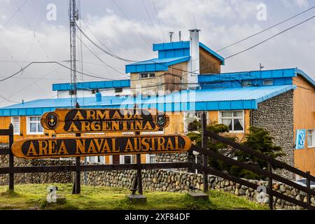 Marinestützpunkt, Ushuaia, Argentinien, Dienstag, 05. Dezember, 2023. Foto: David Rowland / One-Image.com Stockfoto