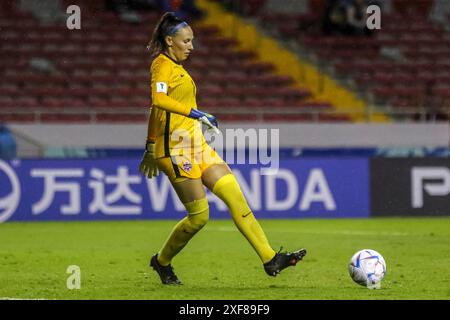 Torhüterin Anna Karpenko aus Kanada beim Spiel Kanada gegen Korea am 10. August 2022 bei der FIFA U-20-Frauen-Weltmeisterschaft Costa Rica Stockfoto