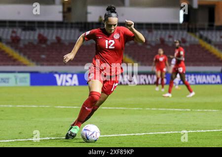 Vivianne Bessette aus Kanada beim Spiel Kanada gegen Korea am 10. August 2022 bei der FIFA U-20-Frauen-Weltmeisterschaft Costa Rica Stockfoto