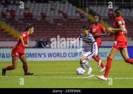 Dayeong Ko (Korea) während des Spiels Kanada gegen Korea am 10. August 2022 bei der FIFA U-20-Frauen-Weltmeisterschaft Costa Rica Stockfoto