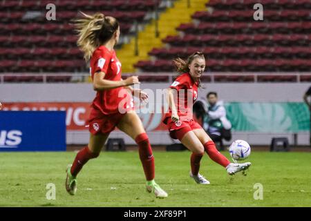 Mia Pante aus Kanada beim Spiel Kanada gegen Korea am 10. August 2022 beim FIFA U-20-Frauen-Weltmeisterschaft Costa Rica Stockfoto