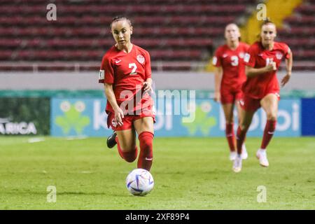 Zoe Burns aus Kanada während des Spiels Kanada gegen Korea am 10. August 2022 bei der FIFA U-20-Frauen-Weltmeisterschaft Costa Rica Stockfoto