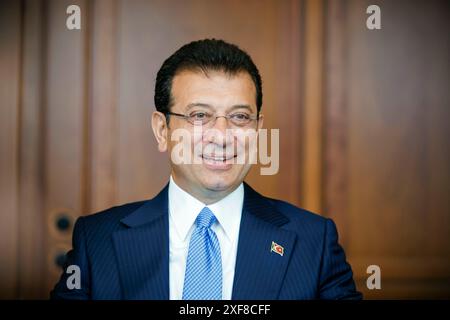 Ekrem Imamoglu, Bürgermeister von Istanbul. Berlin, 21. Juni 2024. Stockfoto