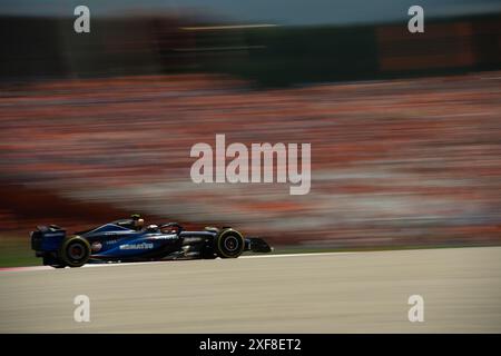 Spielberg/Österreich - 28. JUNI 2024, #2 Logan Sargeant (USA, Williams), Freies Training am Red Bull Ring vor der Qualifikation für die Formel 1 Österreich 2024 Stockfoto
