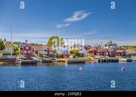 Geografie / Reise, Schweden, Hafen der Insel Sandhamn, Provinz Stockholms Iaen, ADDITIONAL-RIGHTS-CLEARANCE-INFO-NOT-AVAILABLE Stockfoto