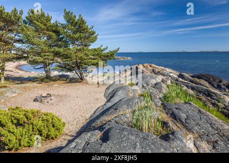 Geografie / Reise, Schweden, Küste der Insel Sandhamn, Provinz Stockholms Iaen, ADDITIONAL-RIGHTS-CLEARANCE-INFO-NOT-AVAILABLE Stockfoto