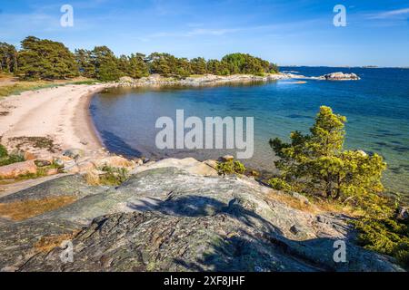 Geografie / Reise, Schweden, Küste der Insel Sandhamn, Provinz Stockholms Iaen, ADDITIONAL-RIGHTS-CLEARANCE-INFO-NOT-AVAILABLE Stockfoto