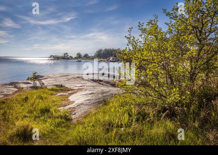 Geografie / Reise, Schweden, Küste der Insel Sandhamn, Provinz Stockholms Iaen, ADDITIONAL-RIGHTS-CLEARANCE-INFO-NOT-AVAILABLE Stockfoto