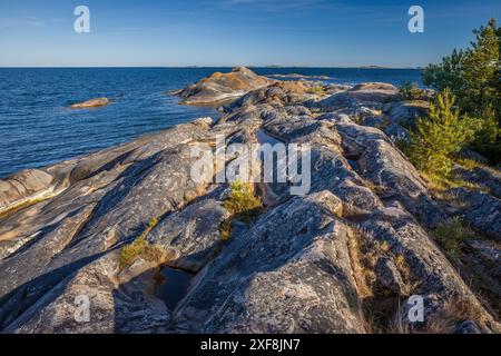 Geografie / Reise, Schweden, Küste der Insel Sandhamn, Provinz Stockholms Iaen, ADDITIONAL-RIGHTS-CLEARANCE-INFO-NOT-AVAILABLE Stockfoto