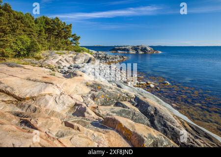 Geografie / Reise, Schweden, Küste der Insel Sandhamn, Provinz Stockholms Iaen, ADDITIONAL-RIGHTS-CLEARANCE-INFO-NOT-AVAILABLE Stockfoto