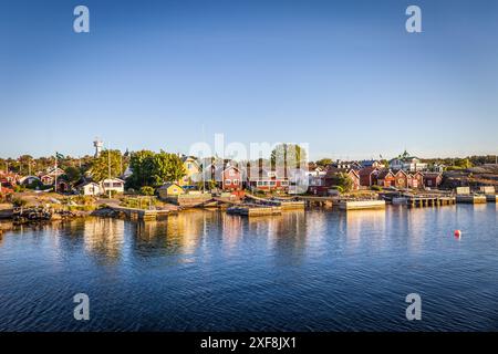 Geografie / Reise, Schweden, Hafen der Insel Sandhamn, Provinz Stockholms Iaen, ADDITIONAL-RIGHTS-CLEARANCE-INFO-NOT-AVAILABLE Stockfoto