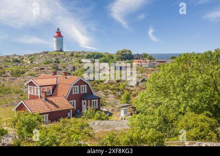 Geographie / Reise, Schweden, Landsort Fyr Leuchtturm auf Oeja kleine Inselinsel, ADDITIONAL-RIGHTS-CLEARANCE-INFO-NOT-AVAILABLE Stockfoto