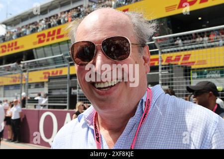 Spielberg, Österreich. Juni 30 2024. Formel 1 Quatar Airlines großer Preis von Österreich am Red Bull Ring, Österreich. Im Bild: Komponist Hans Zimmer vor dem Start des Rennens in der Startaufstellung © Piotr Zajac/Alamy Live News Stockfoto