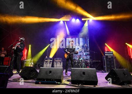 Rom, Italien. Juli 2024. Die Libertines treten während der Tour 2024 am 1. Juli 2024 im Villa Ada Estate 2024 in Rom auf. (Foto: Domenico Cippitelli/NurPhoto) Credit: NurPhoto SRL/Alamy Live News Stockfoto