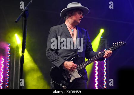 Rom, Italien. Juli 2024. Pete Doherty von den Libertines tritt am 1. Juli 2024 während der Tour 2024 im Villa Ada Estate 2024 in Rom auf. (Foto: Domenico Cippitelli/NurPhoto) Credit: NurPhoto SRL/Alamy Live News Stockfoto