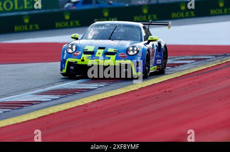 Spielberg, Österreich. Juni 2024. #20 Risto Vukov (NMK, Ombra), Porsche Mobil 1 Supercup auf dem Red Bull Ring am 28. Juni 2024 in Spielberg, Österreich. (Foto von HOCH ZWEI) Credit: dpa/Alamy Live News Stockfoto