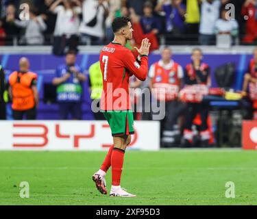 Cristiano Ronaldo (Portugal, #07) GER, Portugal (POR) vs. Slowenien (SVO), Fussball Europameisterschaft, UEFA EURO 2024, Achtelfinale, 01.07.2024 Foto: Eibner-Pressefoto/Roger Buerke Stockfoto