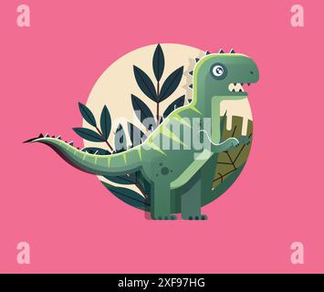 Ein schönes T-rex-Poster Stock Vektor