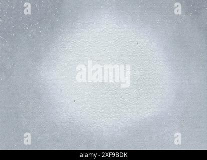 Graues, strukturiertes Canvas mit einer rauen und körnigen abstrakten Oberfläche, die einen minimalistischen und neutralen Hintergrund schafft Stockfoto