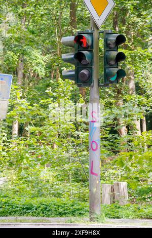 Ampel in Kladow, Berlin, Deutschland Stockfoto