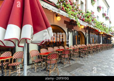 Restaurant, Montmartre, Paris, Ile-de-France, Frankreich Stockfoto