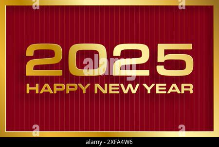 Frohes neues Jahr 2023, festliches Muster auf farbigem Hintergrund für Einladungskarte, Frohe Weihnachten, Frohes neues Jahr 2023, Grußkarten Stock Vektor