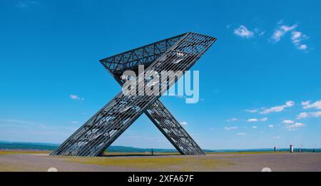 Saarpolygon an der Duhamelspitze bei Ensdorf, Saarland Stockfoto