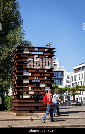 gedenkstätte für Zwangsarbeiter auf der Kulturinsel am Phönixsee im Stadtteil Hoerde in Dortmund, Nordrhein-Westfalen. Sie ist dazu bestimmt Stockfoto