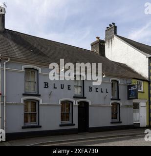 The Blue Bell Inn - Public House - High Street, Llandovery, Carmarthenshire, Wales, Großbritannien Stockfoto