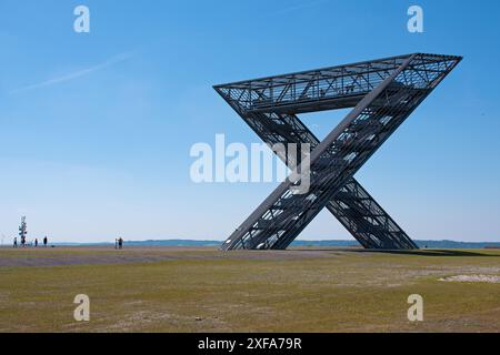 Saarpolygon an der Duhamelspitze bei Ensdorf, Saarland Stockfoto