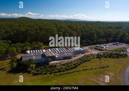 Luftaufnahme des Slim Dusty Centre Museum Kempsey Mid North Coast New South Wales Australien Stockfoto