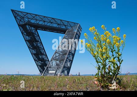 Saarpolygon an der Duhamelspitze bei Ensdorf, Saarland Stockfoto