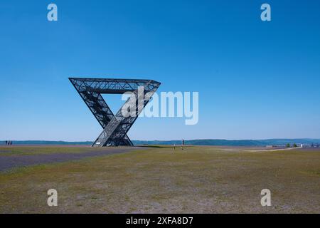 Saarpolygon an der Duhamelspitze bei Ensdorf, Saarland Stockfoto